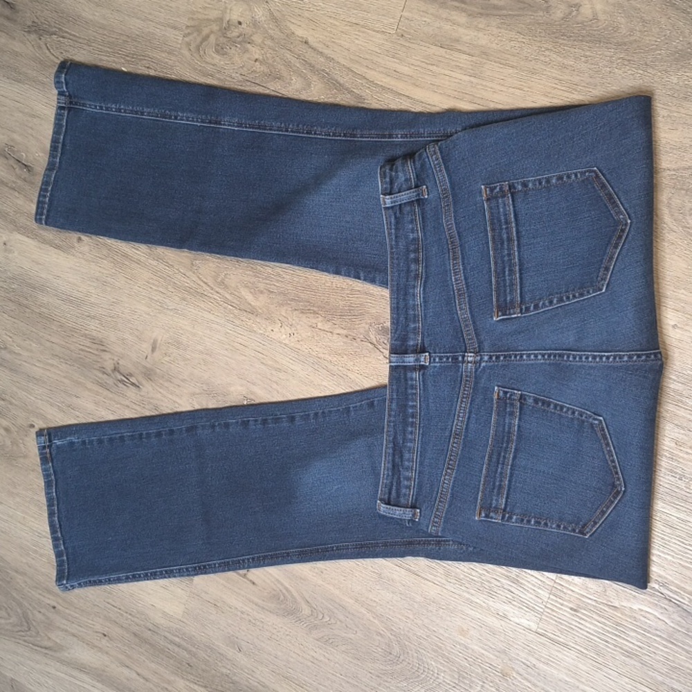 sac733 🧵J.Jill High Rise Boot Cut Size 10 w/ 30" Inseam Jeans - Picture 2 of 8